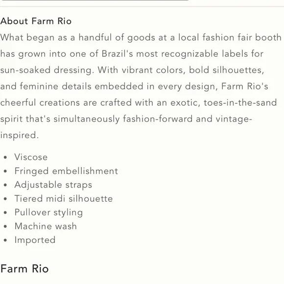 FARM RIO | Palila Fringed Midi Printed Dress - Picture 9 of 9